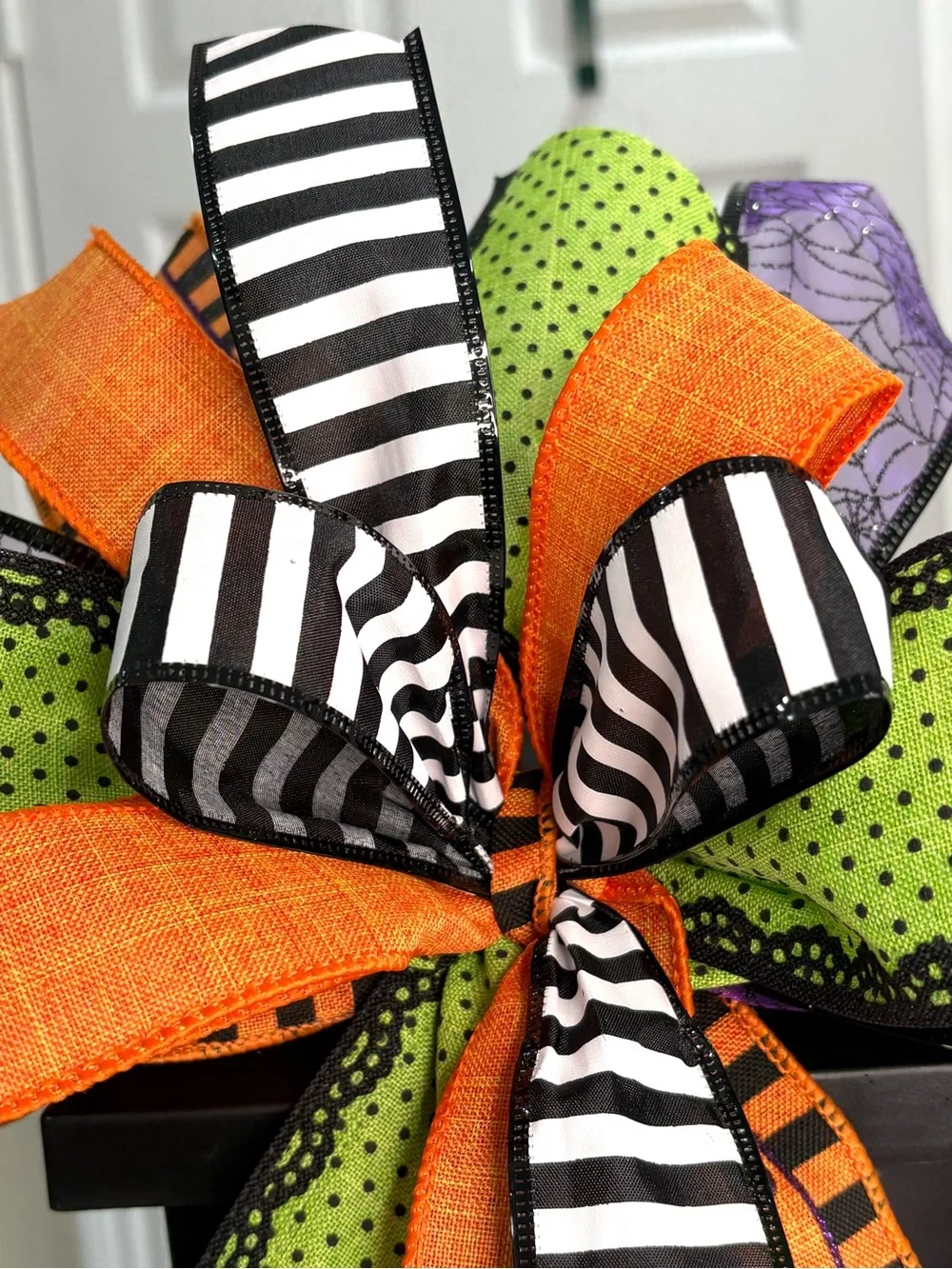 Festive Halloween Multi-Color Decorative Bow - Home Party Supplies